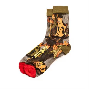 SOCKS Flower Field | Red Sheer