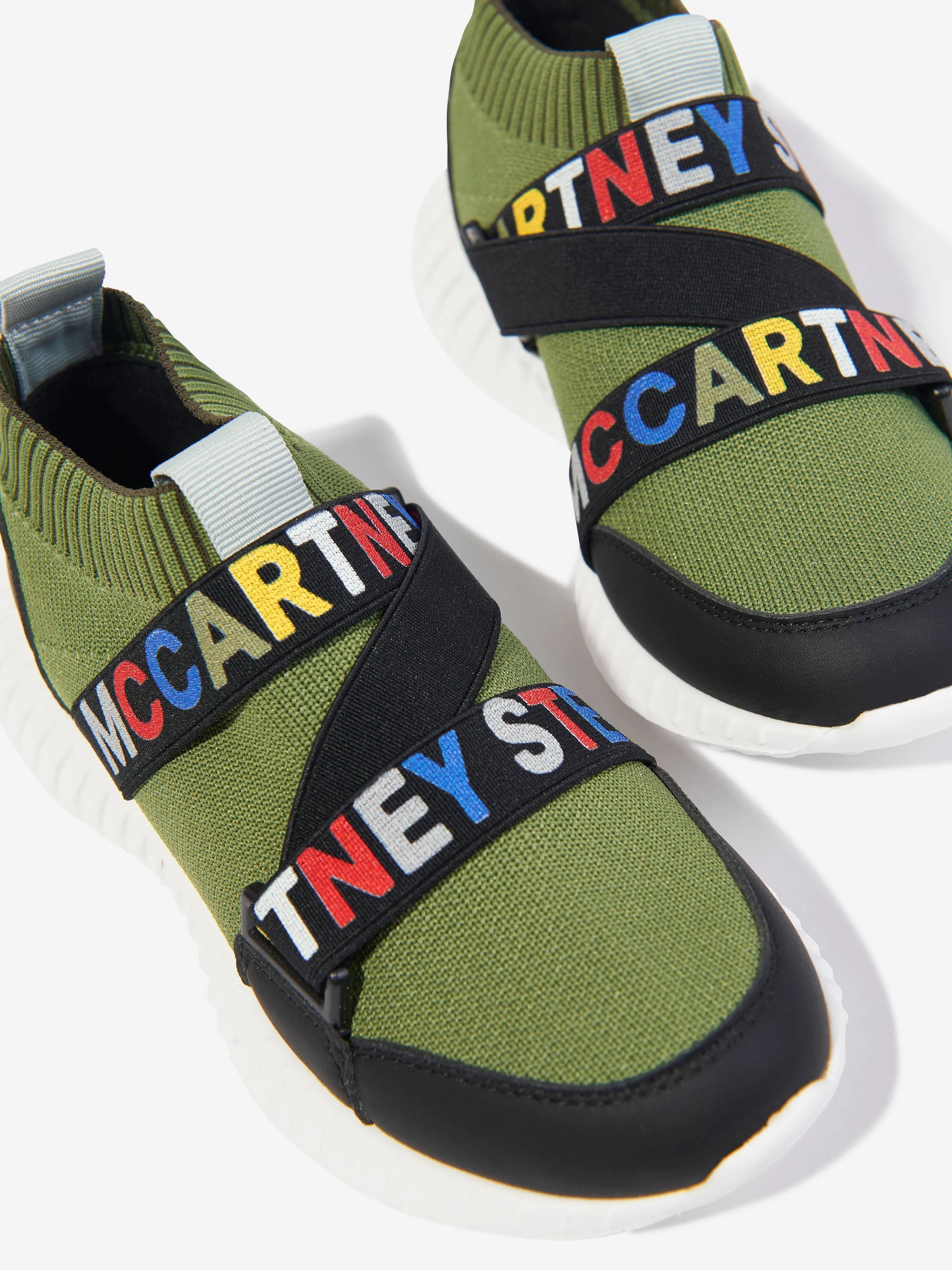 Stella McCartney Kids Sock Trainers in Green