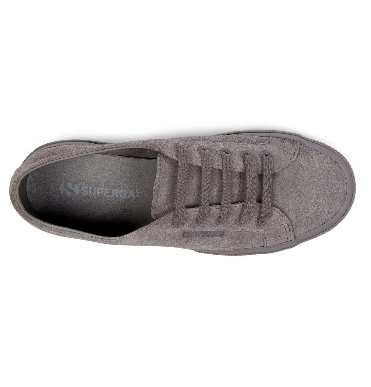 Superga 2750 Suede Trainers – Total Grey Smoke