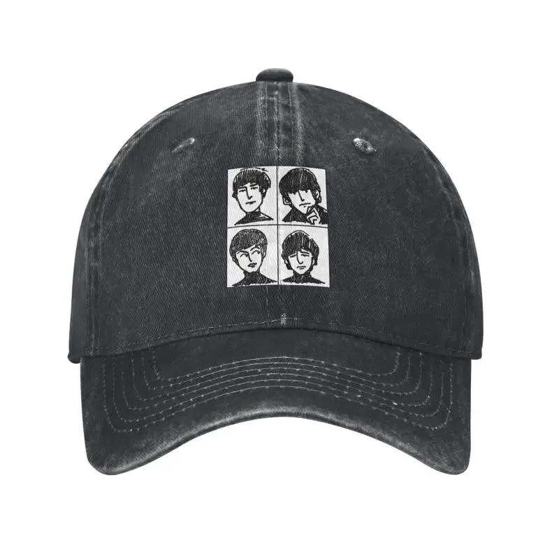 The Beatle Baseball Cap for Men Women Cotton Adjustable Dad Hat Sports Snapback Caps