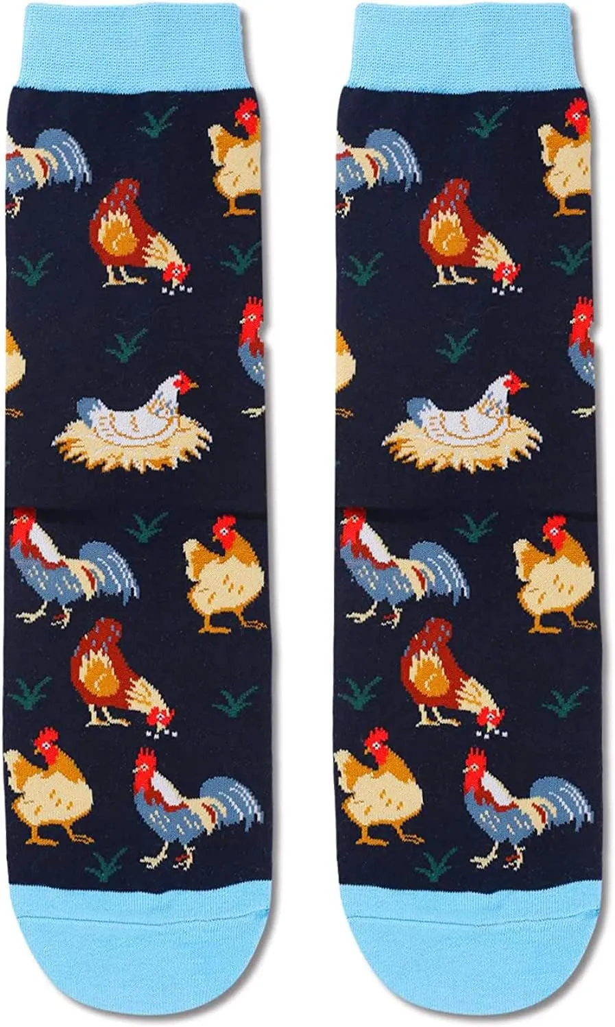 Unisex Chicken Gifts Goat Gifts for Women Men Chicken Socks Goat Socks Flamingo Dog Sloth Animal Gifts