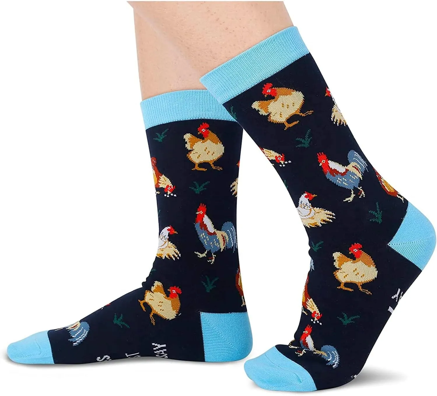 Unisex Chicken Gifts Goat Gifts for Women Men Chicken Socks Goat Socks Flamingo Dog Sloth Animal Gifts