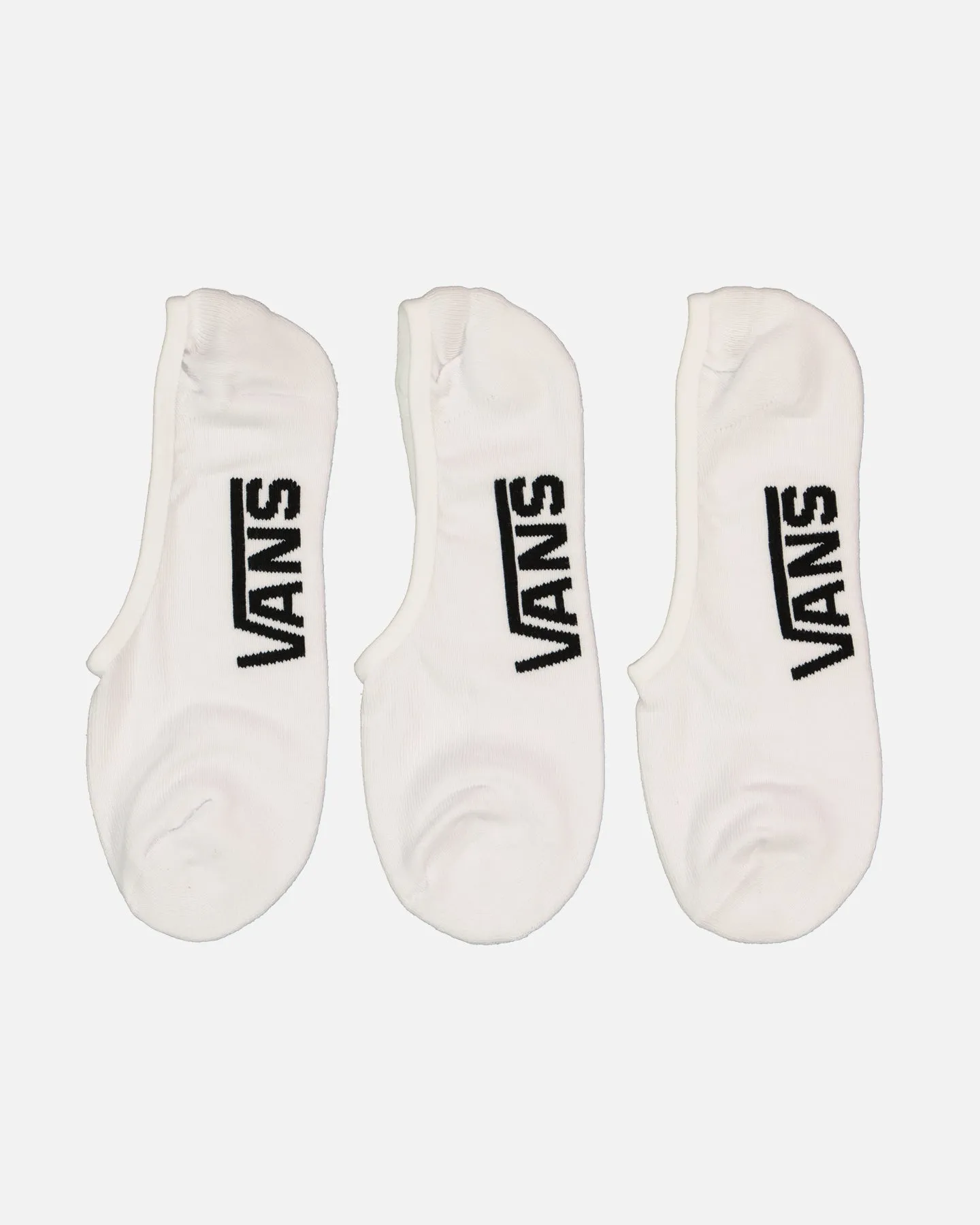 Vans Classic Super No Show Socks 6.5 3 Pack White