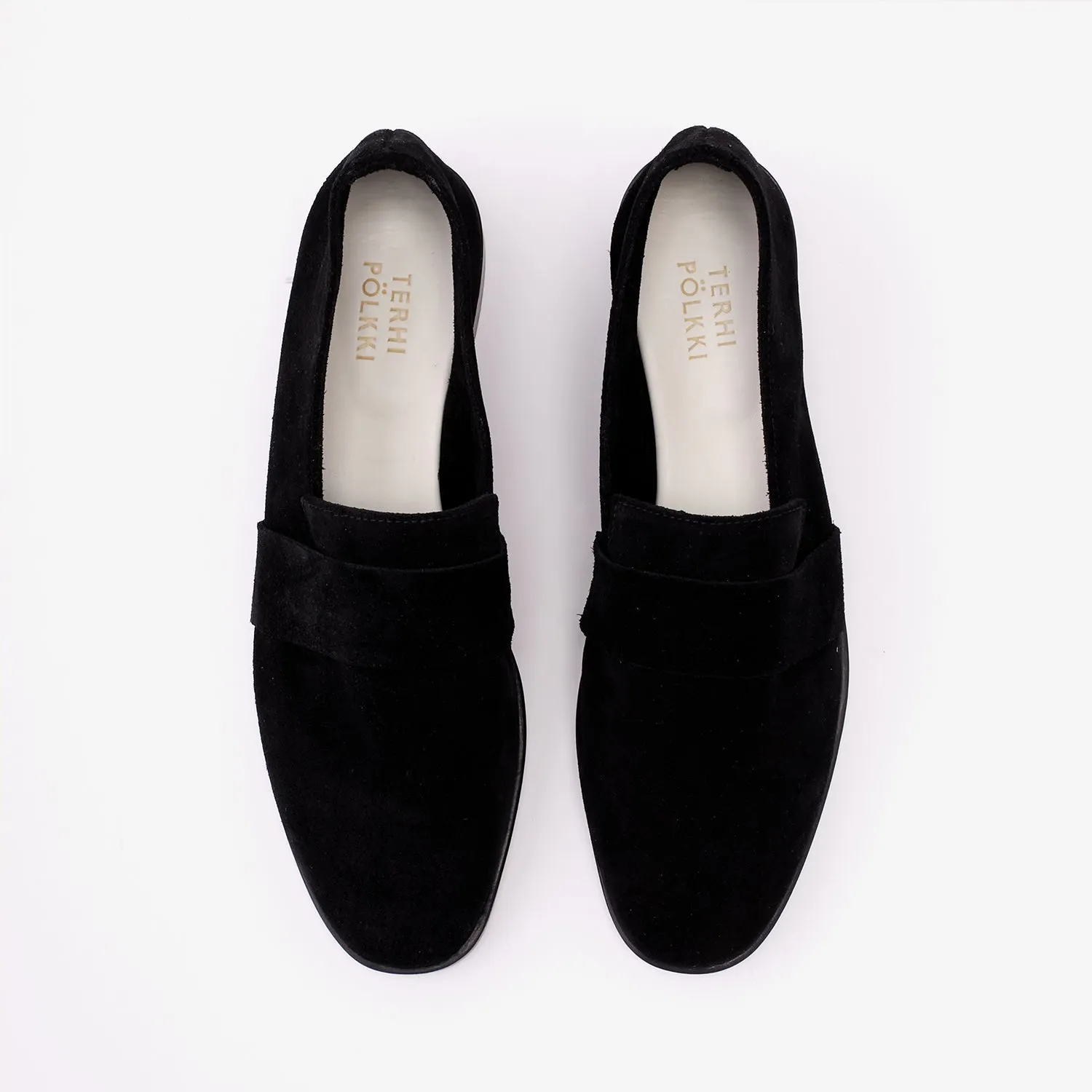 Victoria Suede Loafer Black