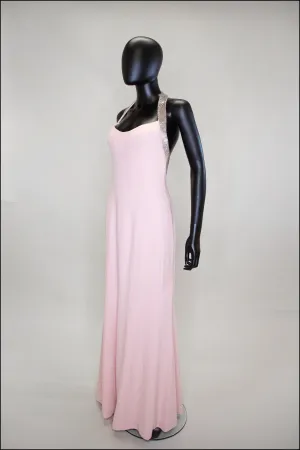 Vintage 1990s Bruce Oldfield Pink Silk Couture Gown