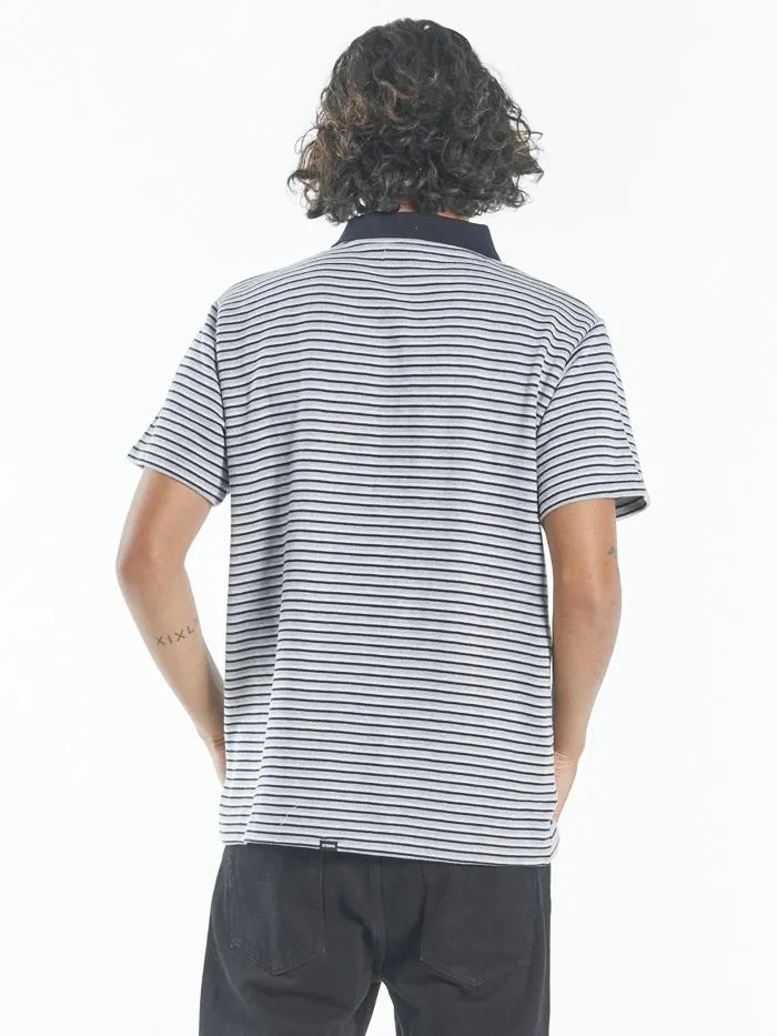 Warp Zone Polo - Grey Marle