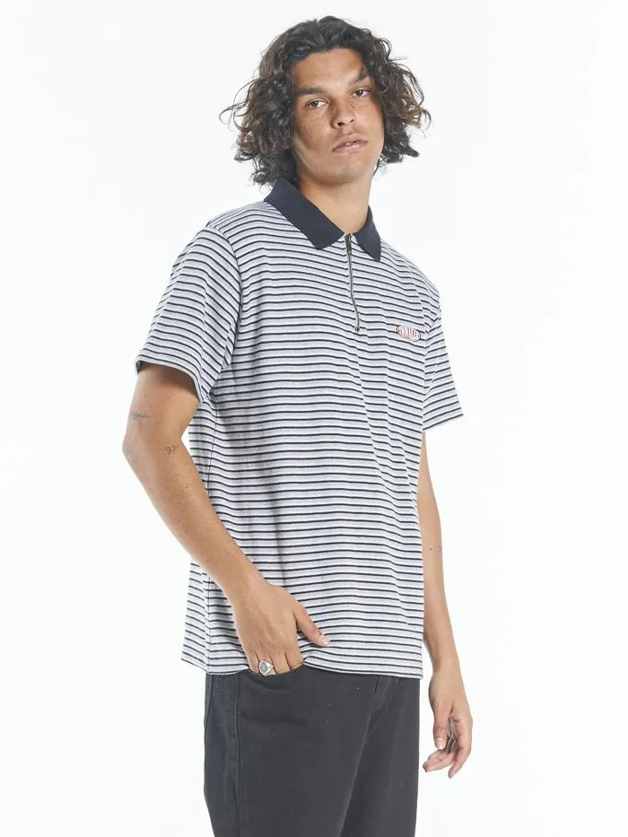 Warp Zone Polo - Grey Marle