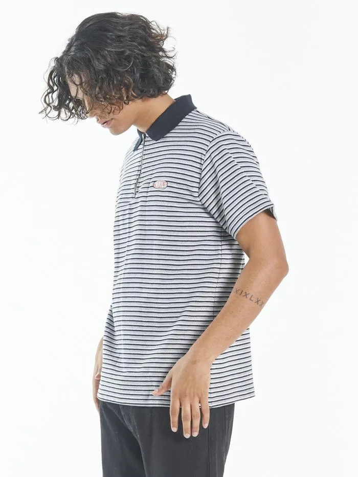 Warp Zone Polo - Grey Marle