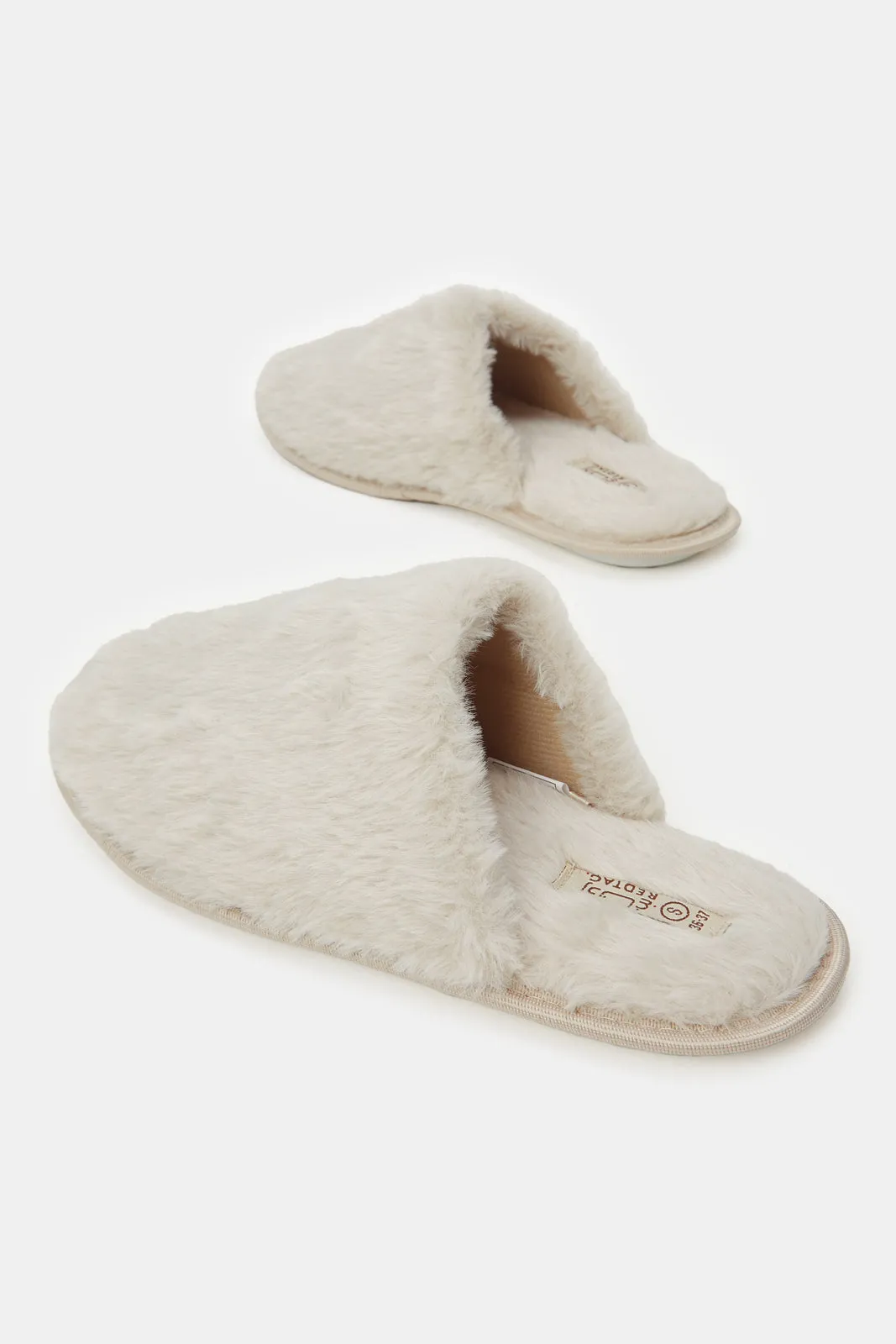 Women Taupe Closed Toe Slipper